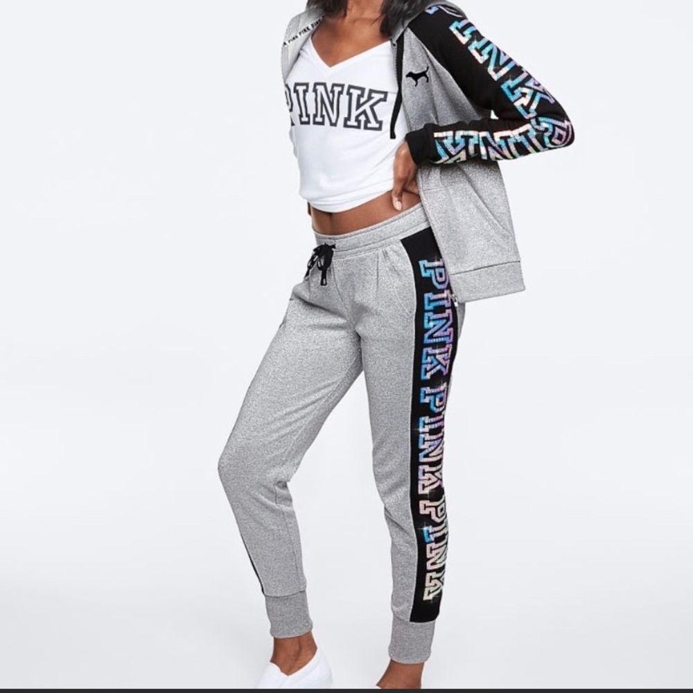Victoria secret bling jacket and joggers size xs